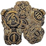 サイコロ 多面体 ダイス 多面体サイコロ 7個入り D20 D12 D10 D8 D6 D4 Dungeons and Dragons 、DND、 TRPG、 MTGなどテーブルゲーム用テーブルゲーム ロールプレイングボードゲーム ギフト (ゴールド)