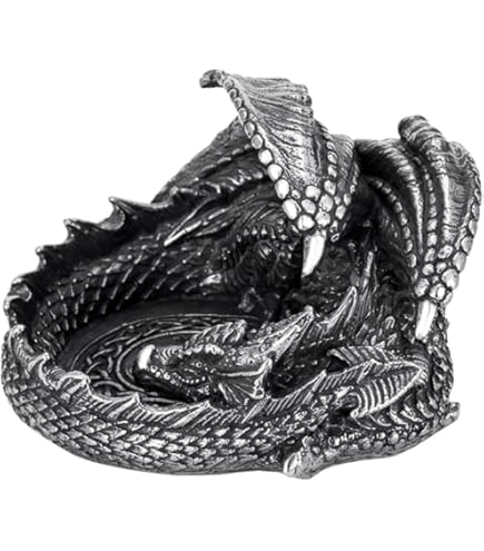 Amazon.co.jp: 灰皿 ガラス 高級 ギフト ドラゴン 龍 アンティーク風