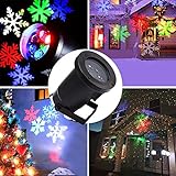 Lightess クリスマス LED プロジェクションライト 投影ランプ 照明 スポットライト クリスマスバージョン ロマンチックな雰囲気 雪花