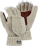 Majestic 3422P (XL) Two-Ply Ragg Wool Fingerless/Half Finger Thinsulate (40g) Lined Winter Work Glov