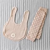 Hoppetta plus/オーガニックコットン スタイひつじ・レッグカバーブラウン ギフトセット