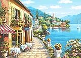 Puzzle 3000 pièces : Sung Kim : Café au bord de l'eau