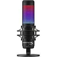 HyperX QuadCast S スタンドアロンマイク RGBライティング ストリーマー/コンテンツクリエーター/ゲー…