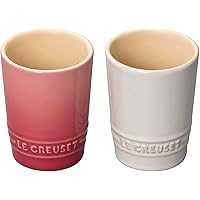 ル・クルーゼ(Le Creuset) タンブラー ペア・ショート・タンブラー 240 ml ローズクォーツ ホワイトラスター 耐熱 耐冷 電子レンジ オーブン 対応 結婚祝い 記念日 ブライダル ギフト プレゼント 引出物 【日本正規販売品】
