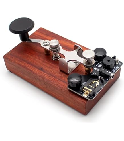 Amazon.co.jp: PUTIKEEG アマチュア無線電気キーパドル モールス信号