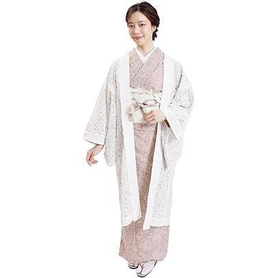 Amazon | [きものネット商会] レース羽織 (黒 ブラック 花万華鏡