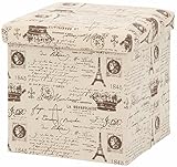 不二貿易 マルチ ファブリックスツール 折りたたみ可能 ブラウン 52650