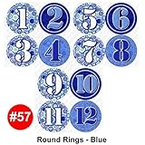 ROUND RINGS Baby Month Onesie Stickers Baby Shower Gift Photo Shower Stickers, baby shower gift by O