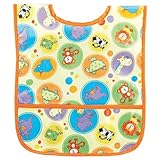 AM PM Kids! Laminated Bib, Zoo Animals, Small by AM PM Kids!