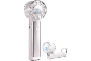 CICIBELLA ハンディファン 2026 冷却プレート 4Way冷却 ハンディファンPRO シシベラ 携帯扇風機 約15000rpmの強力送風 -26℃瞬間冷感 90°角度調整 100段階風量調整 扇風機 ハンディ LED液晶 残量表示 Type-C対応