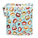 Bumkins Zippered Wet Bag, Owls by Bumkins