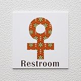 ルームプレート　「Restroom」女子トイレ　RPA-0113