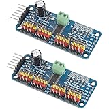 VKLSVAN 2個 PCA9685 16チャンネル 12-ビット PWM Servo モーター ドライバー IIC モジュール Arduinoと互換
