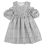 Cutelove 女の子　キッズ　ベビー服　夏秋　お姫様ドレス　ワンピース　プリンセスドレス　ヒョウドレス　普段着　カジュアル　欧米風　80％綿