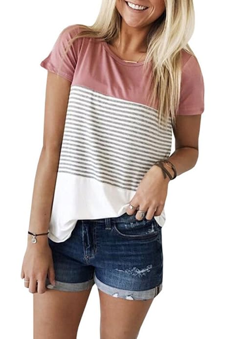 Miskely Women's Summer Short Sleeve 