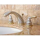 Chrome/ Polished Brass Widespread Bathroom Faucet by (Kingston Brass)