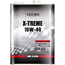 Amazon | TAKMO(旧TAKUMIモーターオイル) エンジンオイル 10W-40 4L 4