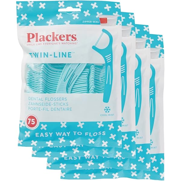 ミント商品 Amazon | デンタルフロス Plackers マイクロクリーンミント味75