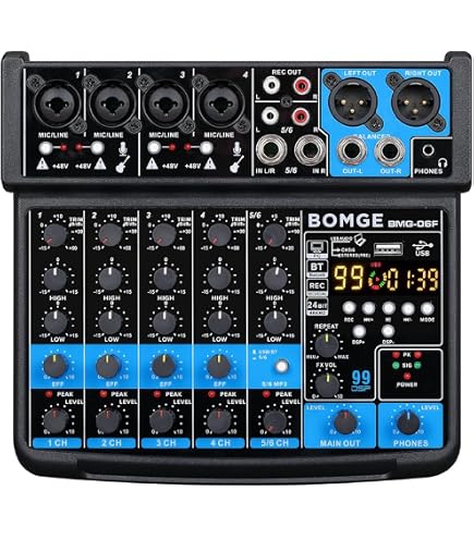 Amazon | Yamaha MG06X 6チャンネルミキシングコンソール エフェクト