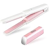 ヘアアイロン 2way ストレート & カール 両用 USB 充電式 小さい トラベル コードレス ワイヤレス ミニ 小型 持ち運び式 車内用 携帯ヘア アイロン コンパクトイオン コンパクト レディース メンズ ショートヘア用 前髪用 男性用 女性