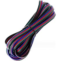 Amazon.co.jp: TUOFENG 4芯ケーブル22 AWG電線12.5メートル脚4ピンRGB