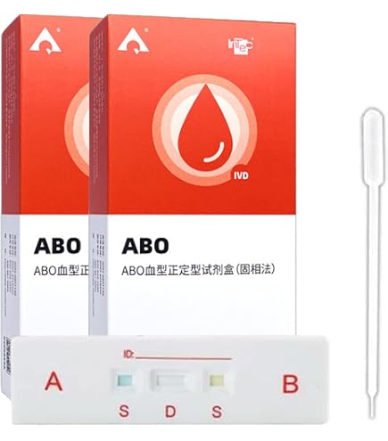 Amazon.co.jp: 2 Boxes ABO Blood Type Test Kit, Results in Less 
