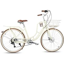 Amazon | Acnivko自転車 女子自転車 シティーサイクル オシャレ
