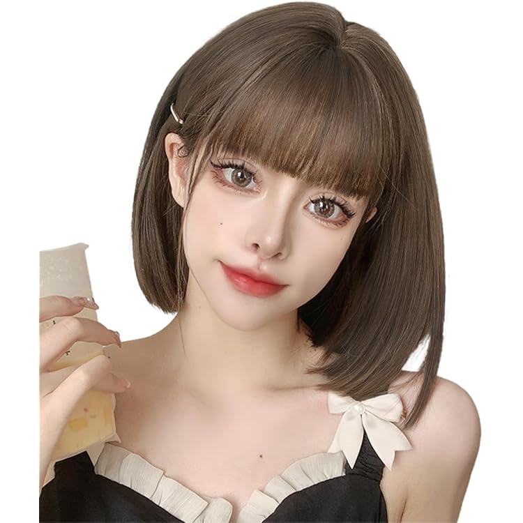 Amazon.co.jp: YXO ウィッグ ショート ボブ フルウィッグ レディース