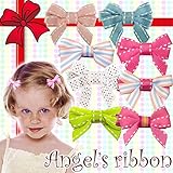 (パパジーノ)PAPAGINO ベビーヘアクリップ1個入りエンジェルズリボン 2:ライトグリーン