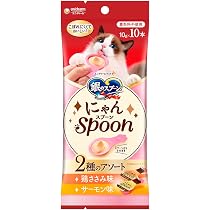 Amazon.co.jp: 銀のスプーン 猫用 おやつ にゃんSpoon 2種のアソート