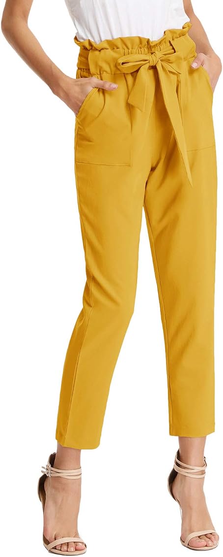 GRACE KARIN Womens Cropped Paper Bag 