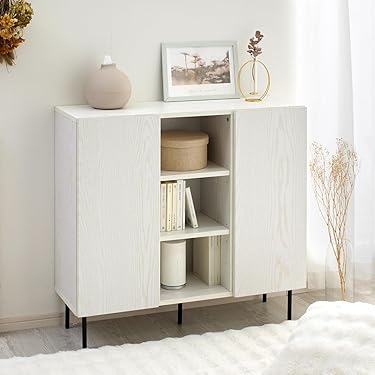 超人気！可動棚付き メタル コンパクト 高め イドボード金属製 White hyoustore_3-fy-n511p3354w44