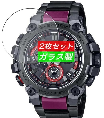 カシオ G-SHOCK MTG-B3000B-1AJF 9Hガラスフィルム施工済 Amazon | 3枚 VacFun ガラスフィルム ， CASIO G-SHOCK MTG