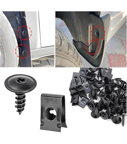Woodzdon 204-Piece Push Pin Rivet & Bumper Retainer Clip Assortment – Universal For Honda GM