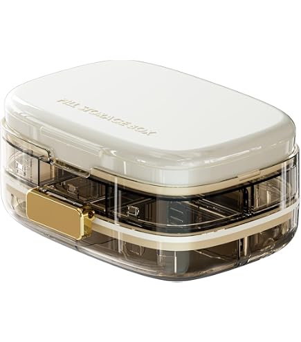 Amazon.co.jp: ウィークリーピルオーガナイザー – 薬の収納ボックス