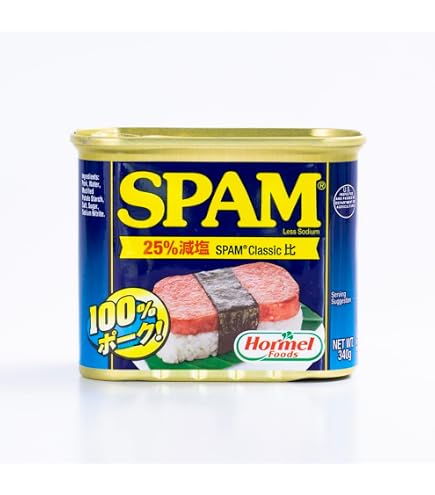 Amazon.co.jp: ホーメル スパム 減塩 340g 1ケース(24缶入) : 食品