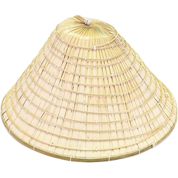 三度笠 Amazon | 三度笠(ヤシの葉製/頭台付)-飛脚笠 | 着物 通販