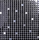 ブラックガラスタイル　ミックスモザイクタイル　DIY 装飾　1シート（300*300*4mm）　高級感インテリア　インテリアモザイク　店舗等の商業施設、住宅の洗面スペースやキッチンバック、DIYなどに