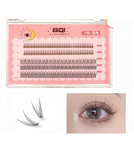 Amazon | 自然つけまつげナチュラルアイラッシュ高級繊維柔らかい目尻