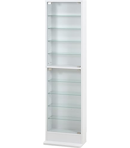 Amazon.co.jp: 収納家具 ガラス扉 白 い 棚 上品 さと 可愛い