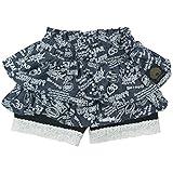 【春物】 SCOLAR(スカラ) ヒッコリー/デニム+天竺2段フリルスカッツ 130cm/ネイビー系(デニム) NO.CH-16SP-SC18