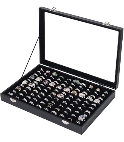 Amazon｜LuckyLink8 100個 収納 指輪 ケース リング ケース