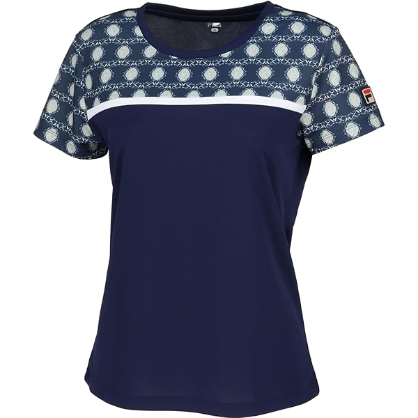 Amazon.co.jp: Fila VL2871 Women's Tennis Short Sleeve Game Shirt