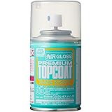 GSIクレオス Mr.トップコート 水性プレミアムトップコート スプレー 光沢 88ml ホビー用仕上材 B601 透明