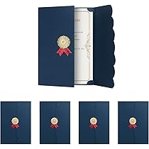 Amazon | 賞状ファイル A4 証書ホルダー 5冊セット 三つ折り 証書