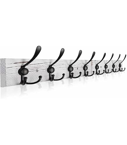 Franklin Brass Casual Curve Wandgarderobe – 5 Haken, Reinweiß, 68,6 Cm, Für Flur, Bad, Schlafzimmer