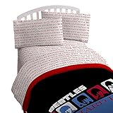 Bravado Beatles 'Hard Days Night' Microfiber 4 Piece Full Sheet Set