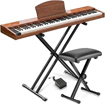動作品☆ ロンアイ Longeye キーボード 電子ピアノ 88KEY 本体のみ Amazon | 【専用スタンドイス付き】Longeye ロンアイ 電子ピアノ 88