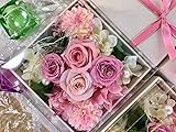 プリザーブドフラワー 母の日 父の日 枯れない 花 フラワー ギフト ボックスフラワー アレンジメント 薔薇 卒業 入学 出産 お祝い プレゼント に最適 ギフト カラーバリエーション 豊富 リボン付
