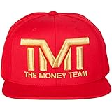 [THE MONEY TEAM] (ザ・マネーチーム) tmt-h006-3rg ザ・マネーチーム COURTSIDE (赤ベース&金ロゴ) 刺繍ロゴ キャップ フロイド・メイウェザー・ジュニア